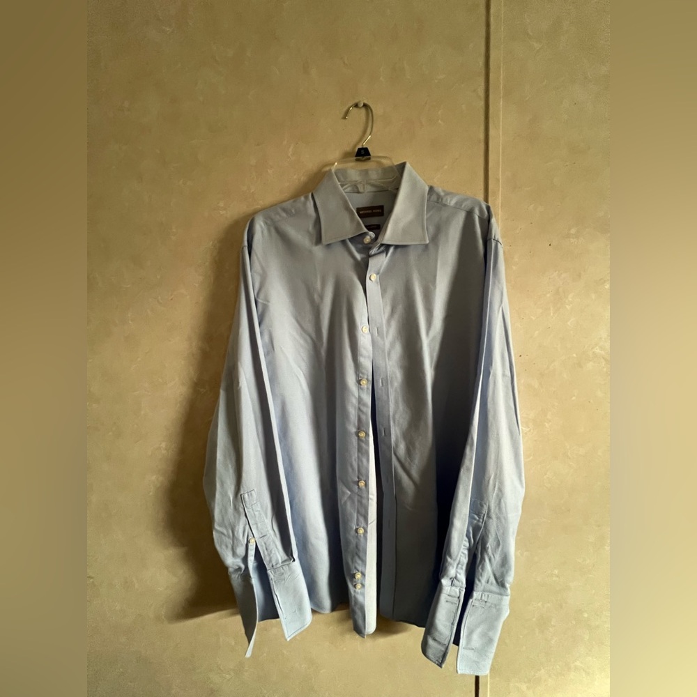 Michael Kors Blue Dress Shirt Classic Style